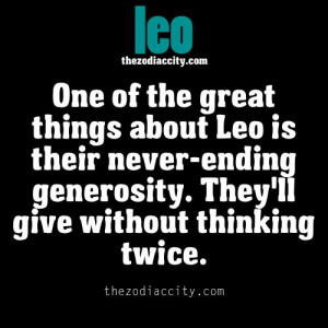Great thing about Leo.