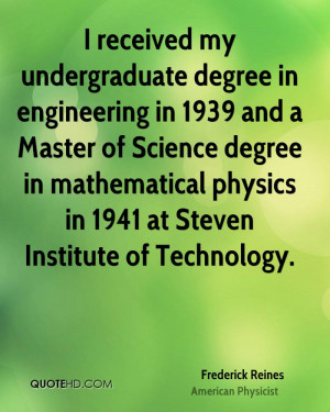 degree in engineering in 1939 and a Master of Science degree ...