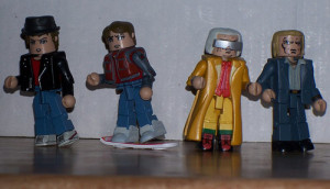 Marty On The Hoverboard Future Doc Brown And Alternate 1985 Biff