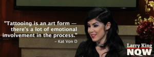 She might be the countrys most famous tattoo artist, and Kat Von D ...