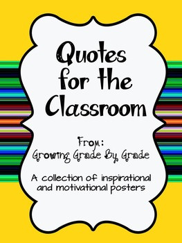 Quotes for the Classroom: A collection of inspirational and ...