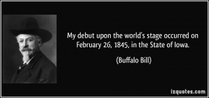 My debut upon the world's stage occurred on February 26, 1845, in the ...