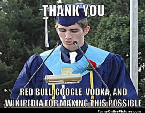 Funny meme picture about finally graduating college!