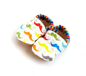 ... rainbow mustache baby clothes mustache shoes for baby mustache booties