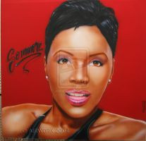 Sommore Canvas Portrait Wedmer