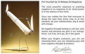 release any negativity