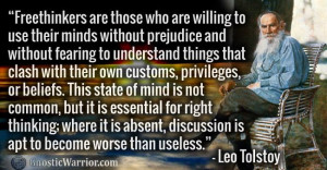 john trudell quotes | Leo Tolsky Quote: Freethinkers are those who are ...
