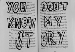book, emo, sad, you dont know my story