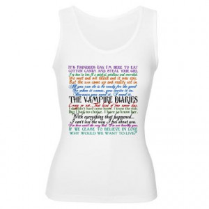 the vampire diaries quotes tank top