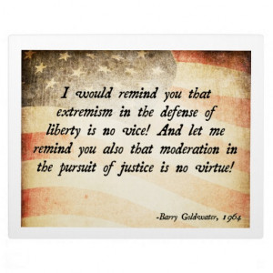 Barry Goldwater Quote Display Plaque