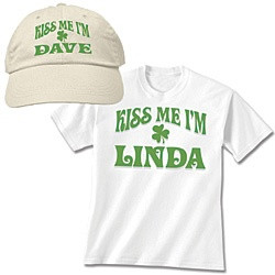 Irish You Would Kiss Me! St. Patrick's Day hat & shirt!
