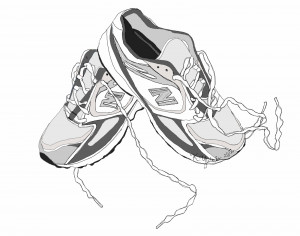 Viewing Gallery For - Tennis Shoe Clip Art