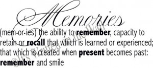 Memories Definition VINYL Lettering Wall by ItsWrittenOnTheWall, $15 ...