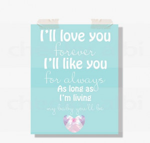 Baby Boy love you forever like you for always quote by CheekyAlbi, $15 ...