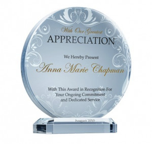 The Teacher Appreciation Plaque is accented beautifully by the ...