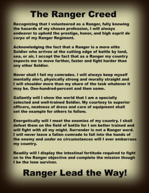 Ranger Creed: