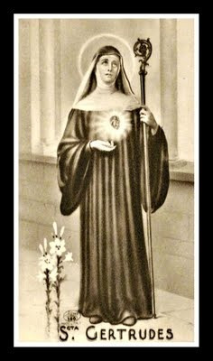 Saint Gertrude Pray for the departed.