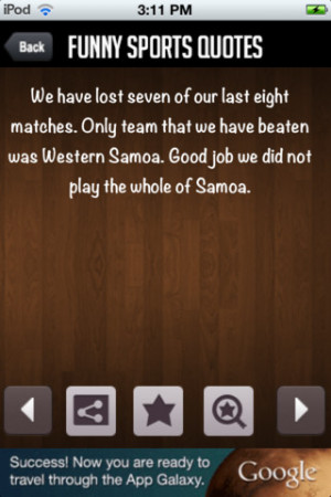 Download FunnySportQuotes iPhone iPad iOS