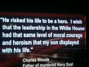 Charles Woods quote. Me too, Mr. Woods, me too...