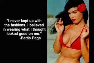 Bettie page quote