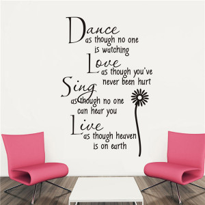 Wall-Stickers-Black-Color-Wall-Decals-Quotes-Vinyl-Removable-Stickers ...