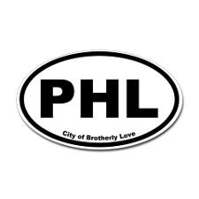 City of Brotherly Love Oval Sticker for