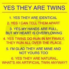 have to answer ALL the time! Twin Quotes Funny, Funny Twin Quotes ...
