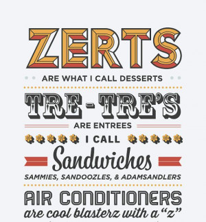 ... Print, Quote Print, Parks and Recreation, Tom Haverford, Food Slang