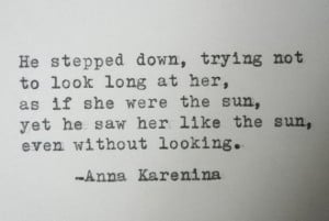 ANNA KARENINA quote love quote Literary love quote anniversary ...