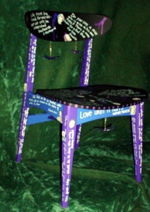 Quote Chair, great for a kids room so they can repaint and put new ...