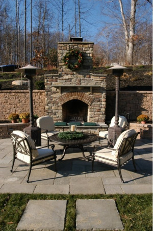Outdoor Fireplace Home and Garden Design Ideas
