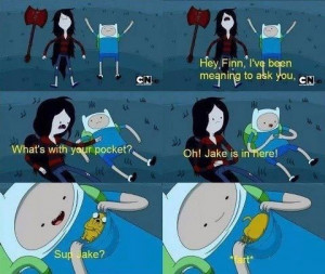 Marceline, fin and jake. Adventure time... I love Adventure Time ...