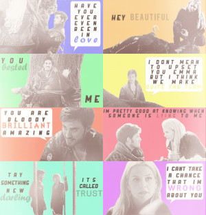 Captain Hook and Emma Swan Captain Swan + quotes