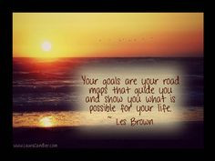 ... goals and dreams to make your future. #LesBrownQuotes http://www.Speak