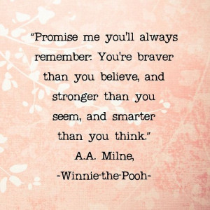 Winnie the Pooh Quotes Love Poohisms Pastel Colors Coral Salmon Peach ...