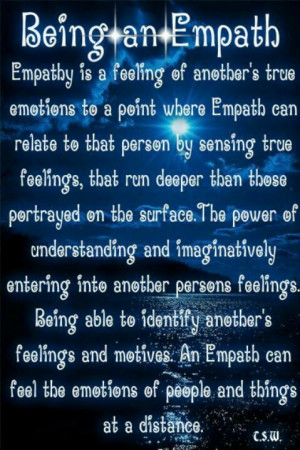Empath... Wow, finally a description of how I live and feel all the ...
