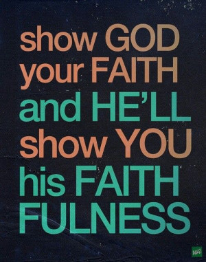 God is faithful, ALL the time! ️