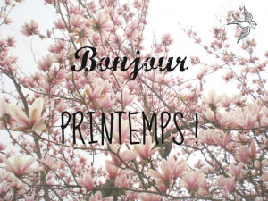 Hello spring - Bonjour printemps