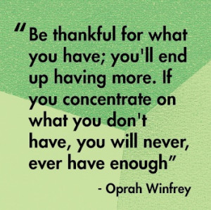 Quote by Oprah. Inspirational!