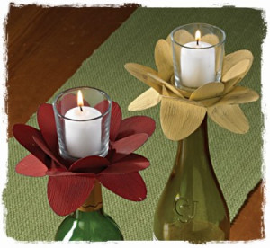 ... Party Decorations, Country Primitive Home Décor, Flower Candle Holder