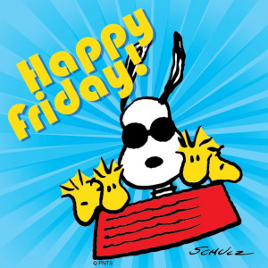 ... snoopy friday dogs woodstock happy day quote charli brown tgif peanut