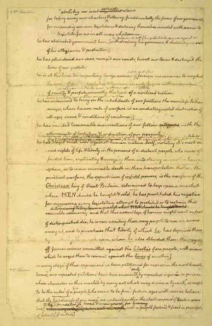 Original Rough Draught of the Declaration of Independence