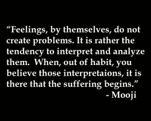 Quote About Thought by Mooji