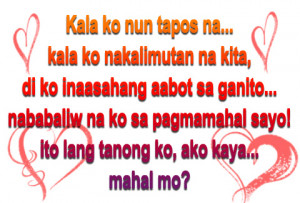 tagalog love quotes and sayings