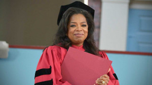 ... Harvard University graduation ceremony—in her spirited, signature