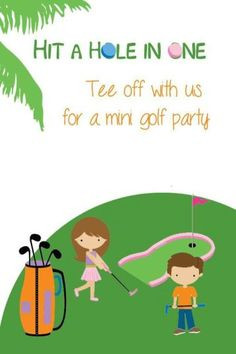 Miniature Golf Theme Birthday Party #party #birthday #decoration # ...