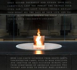 Eternal flame at the US Holocaust Memorial Museum