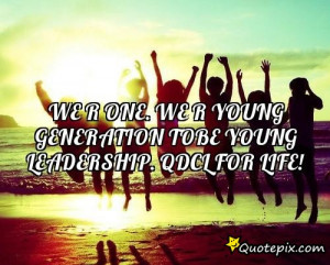 We r one. we r young generation tobe young leadership. QDCL for life!