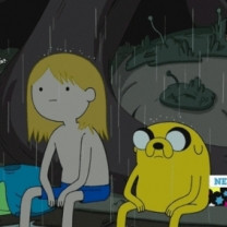 Sad Finn & Jake Get Wet In The Rain On Adventure Time