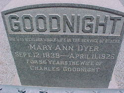Mary Ann Dyer Goodnight